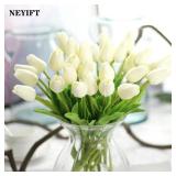 10pcs Tulips Artificial Flowers Real Touch...