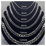 1pc Men's 925 Sterling silver plated Necklace...