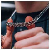 Width 7MM Hiphop Cuban Link Stainless Steel...
