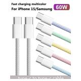 1M USB-C to Type C Color Cable For Apple iPhone...