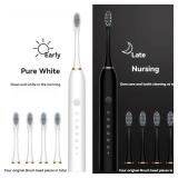 Sonic Electric Toothbrush for Adults IPX7...