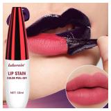set 3 Peel Off Rose Pink Lip Gloss Matte...