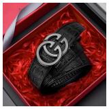 1 PC Men belt Genuine Leather Belt Metal Alloy...