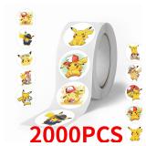 2000pcs Pokemon Pikachu Sealing Stickers Cute...