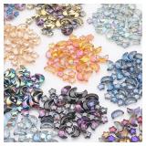 60Pcs Mixed Crystal Glass Star Moon Loose...