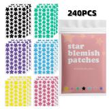 240 pieces of multi-color star acne patches,...