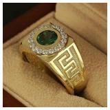 Fashion Classic Men's Gold Colour Ring with...