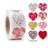 500pcs 1inch Red Heart Stickers for Valentine's...