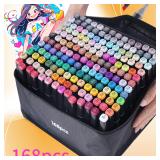 12 pcs Art Marker Set, Watercolor Brush Pens...