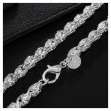 925 sterling silver plated 20-Inch 5MM Faucet...