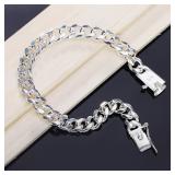 Fine 925 sterling silver plated Bracelets Noble...