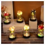 1 PC Artificial Flowers LED Red Rose Creative...