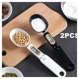 Random Colour 2 Pcs Mini Spoon Scale Digital...