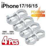 3PCS USB C Cable to USB C 100W Fast Charging...