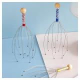 1PC Octopus Head Massager Stainless Steel...
