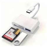 1 PcsUSB C To SD/TF Memory Card Reader, 3-in-1...