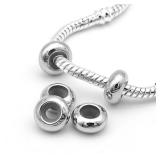 10pcs/lot Stainless Steel Stopper Clip Beads...