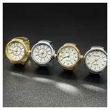 Finger Watches Selling Round Golden Silvery...