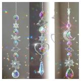 1pc Crystal Wind Chime Rainbow Maker Sun...