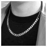 925 sterling silver plated Necklace For Men's...