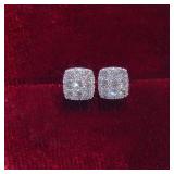 Huitan Simple Square-shaped Stud Earrings Women...