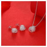 Hot 925 sterling silver plated Fine ball...