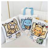 1 PC Anime Pokemon Pikachu Canvas Shoulder Bags...