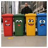 4 sheets/Set Cartoon Face...