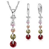 925 sterling silver plated Color Bridal Jewelry...