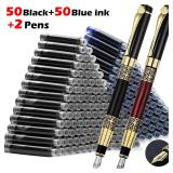 100Pcs/Set and 2 Pcs Retro Metal Fountain Pen...