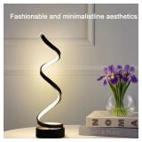 LED spiral dimmable table lamp suitable for...