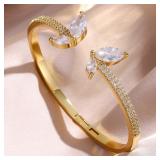 1 Pcs Luxury Geometry Gold Color Cuff Bangles...