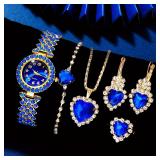 6PCS Elegant Women's Fashion Jewelry and Watch...