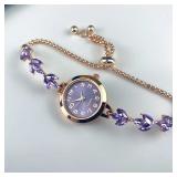 1 Elegant Women Watches Luxury Rhinestone...