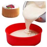 1 PC Silicone Cake Mold Tray Pans Round Baking...