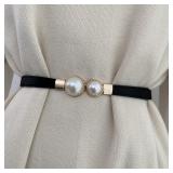 Elegant Vintage Pearl Waist Chain Belts Women's...