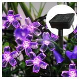 5/M Purple Solar Flower String Lights Fairy LED...