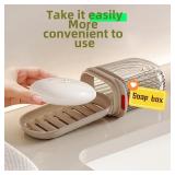 1PC  Creative Travel Soap Box with Lid Sealed...
