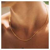 1 PC 1.2mm Simple Stainless Steel Box Chain...