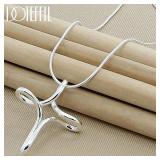 1 PC 24inches DOTEFFIL 925 sterling silver...