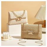 Woven Straw Handwoven Women's Shoulder Bag,...