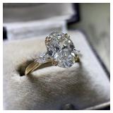 1 PC Huitan Simple Oval Cubic Zirconia Wedding...