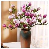 1 PC Artificial Flower Silk Magnolia Bouquet...
