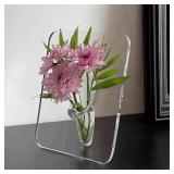 Frame Flower Vase - Clear Acrylic Vase for...