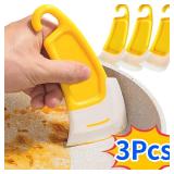 3 PC Cleaning Spatula Kitchen Scraper Soft...
