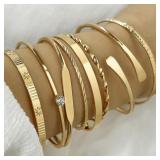 8pcs/set Fahsion Twist Texture Crystal...