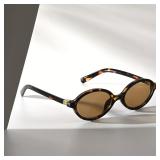 A Pair of Oval Retro PC Glasses for Men and...