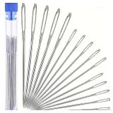 15Pcs Large Eye Hand Sewing Needles Kit, Big...