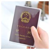 1pc Passport Protective Cover Transparent...