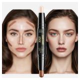 Dual-ended contour stick, facial foundation,...